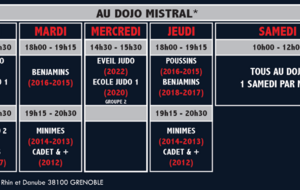 Horaires des cours